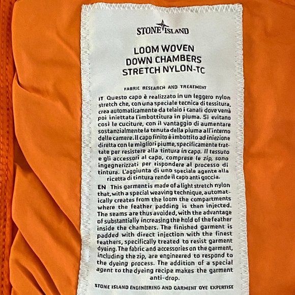 Brand New With Tags Channel Quilted Down Stone Island Men's Jacket - Picture 8 of 16